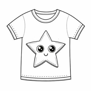 clothes coloring page