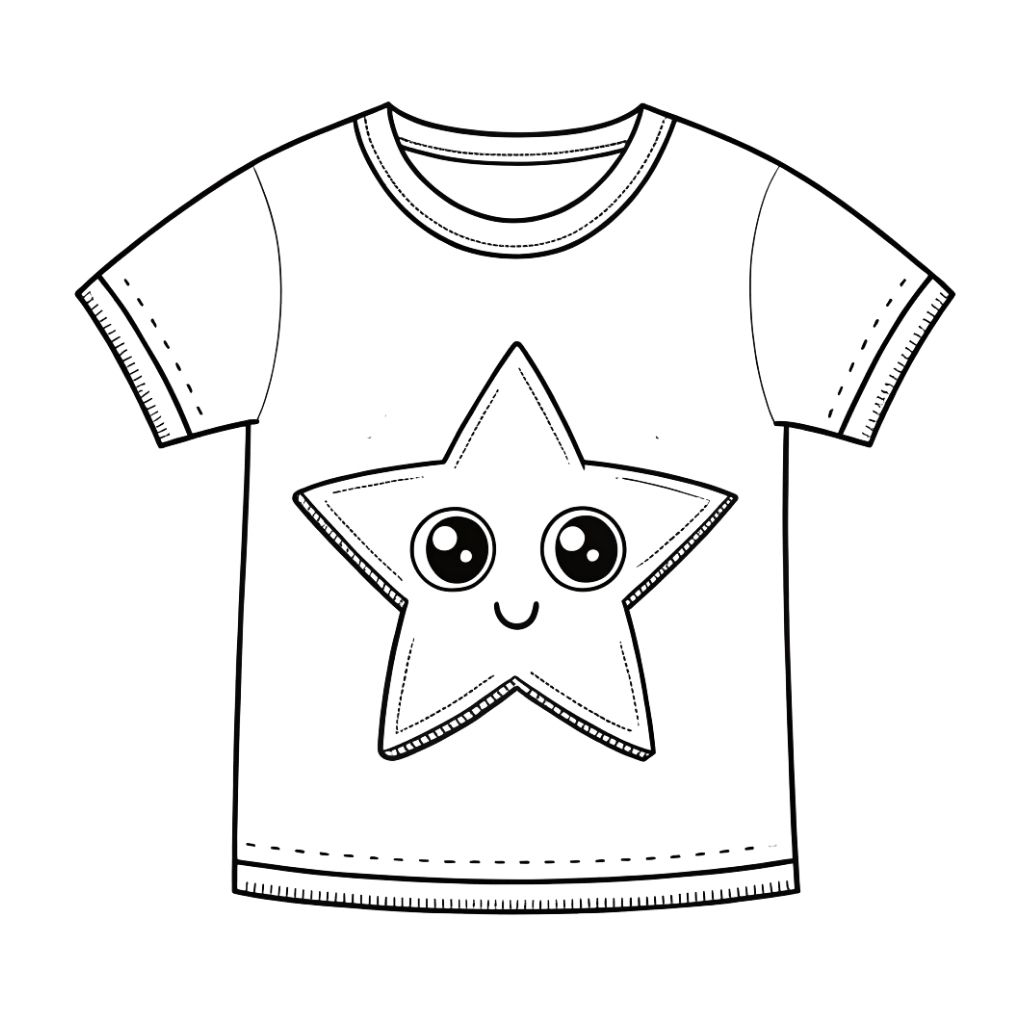 clothes coloring page