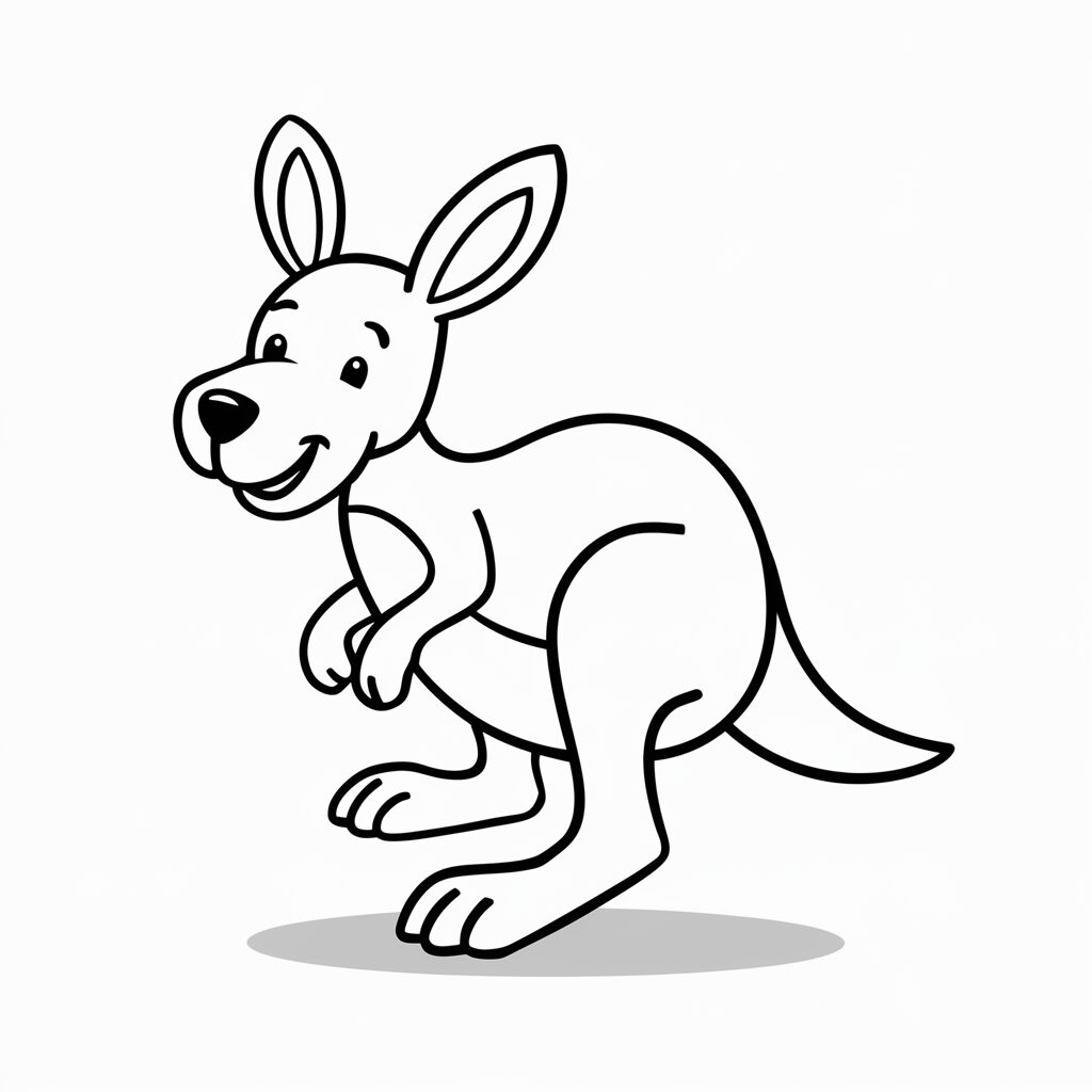 coloring pages kangaroo
