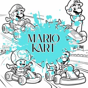 Mario Kart Coloring Pages