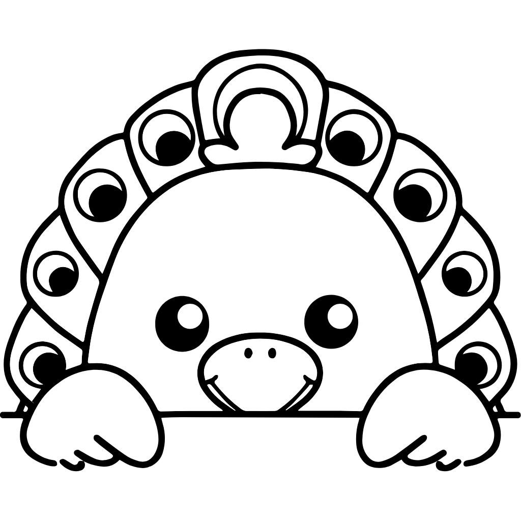 coloring page peacock