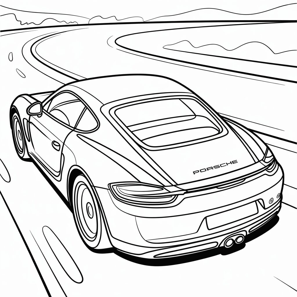 coloring pages porsche 911