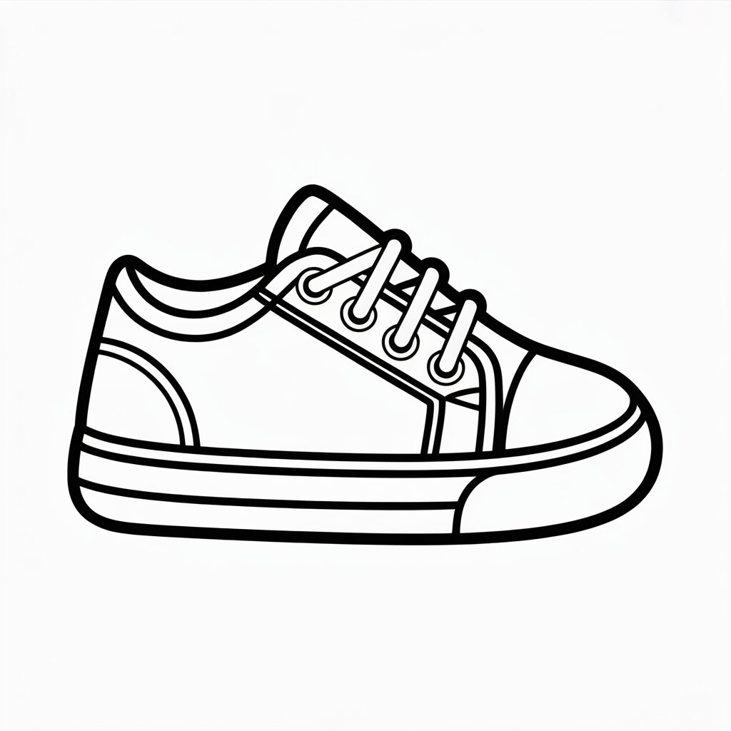coloring sheets shoes