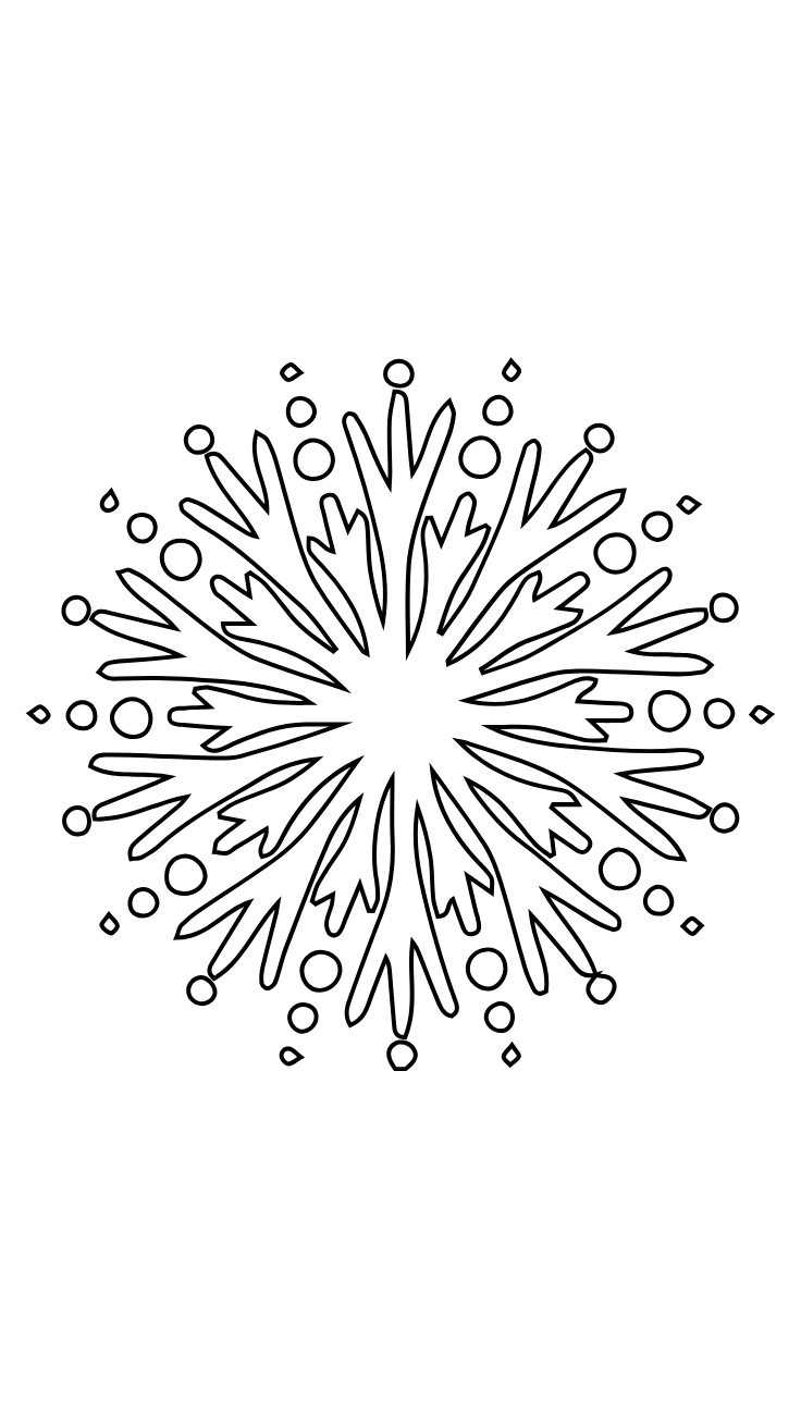 snowflakes coloring sheets