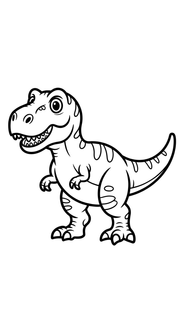 t rex coloring sheet