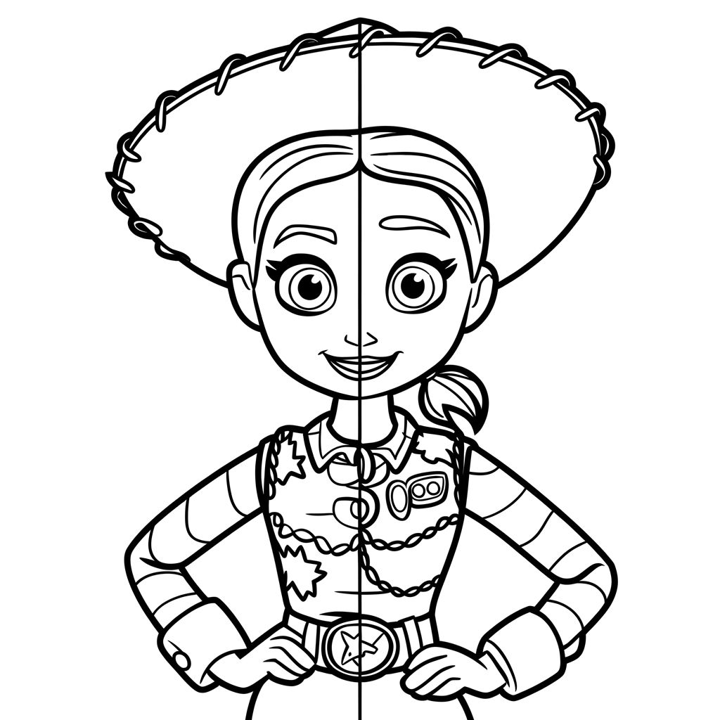 jessie toy story coloring page