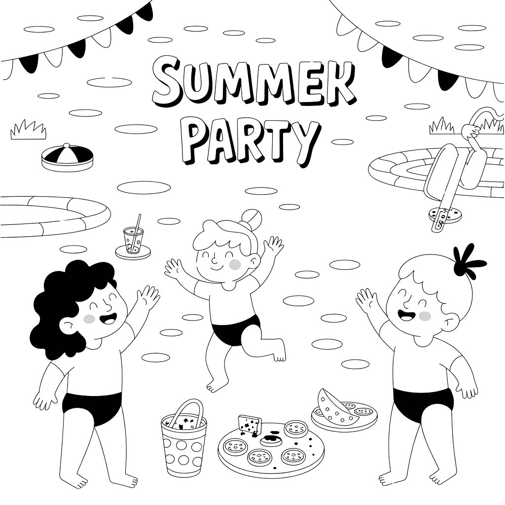 beach ball color page