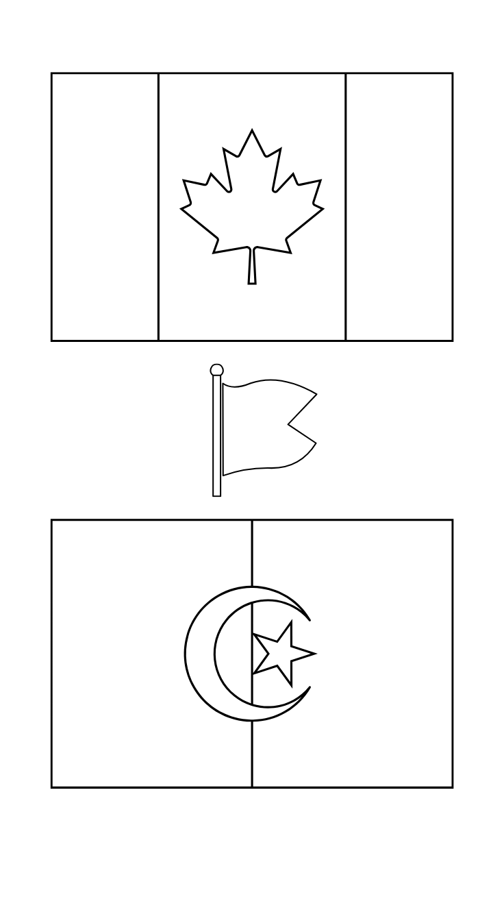 american flag' coloring page