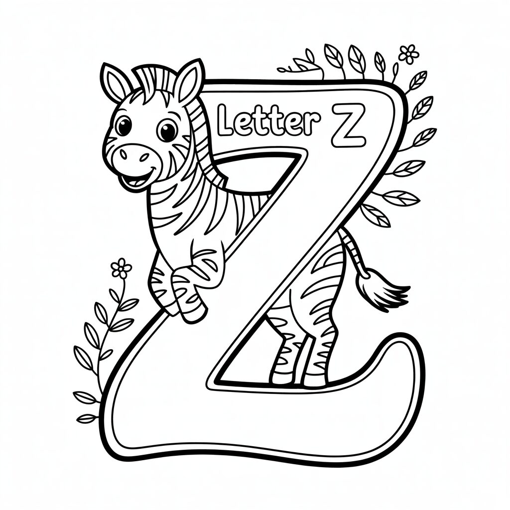 zebra coloring sheet
