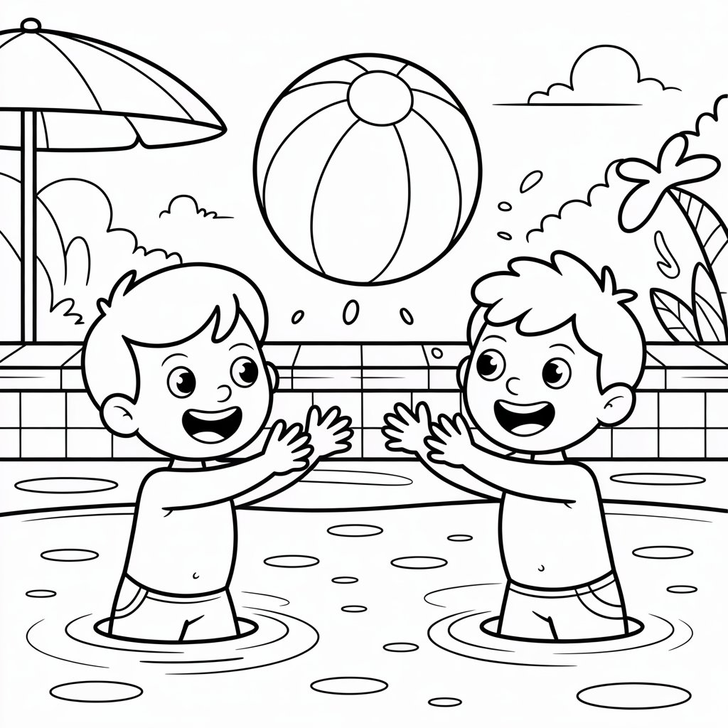 beaches coloring pages