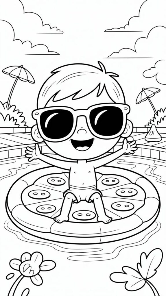 printable beach coloring pages