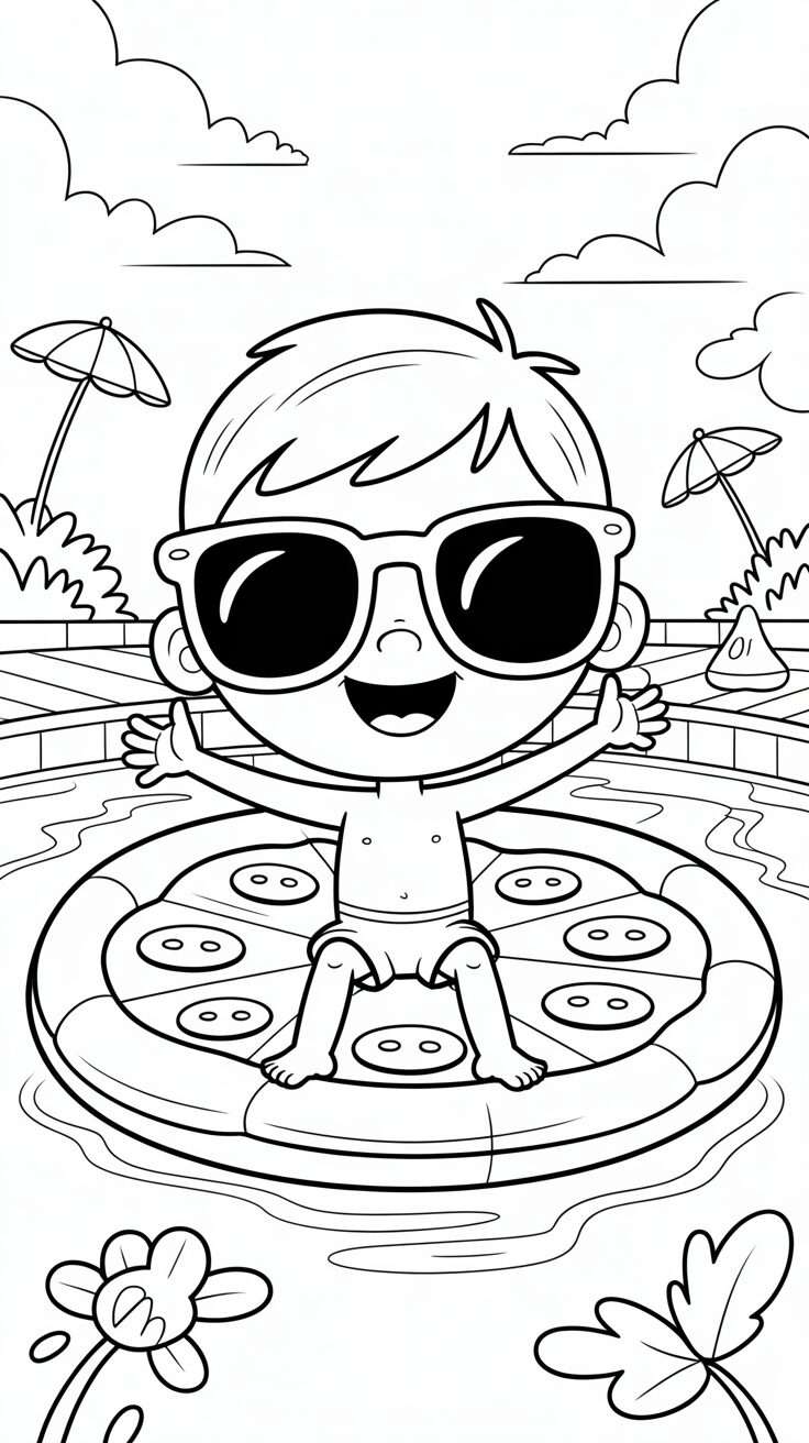printable beach coloring pages