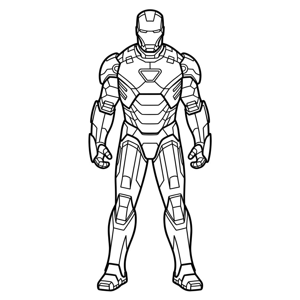 coloring pages iron man
