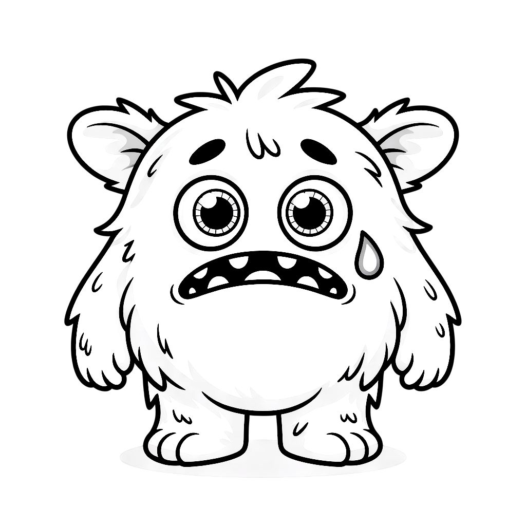 monster coloring page