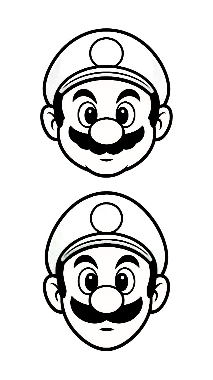 mario and luigi printable coloring pages