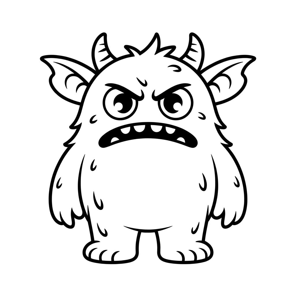 cute monster coloring pages