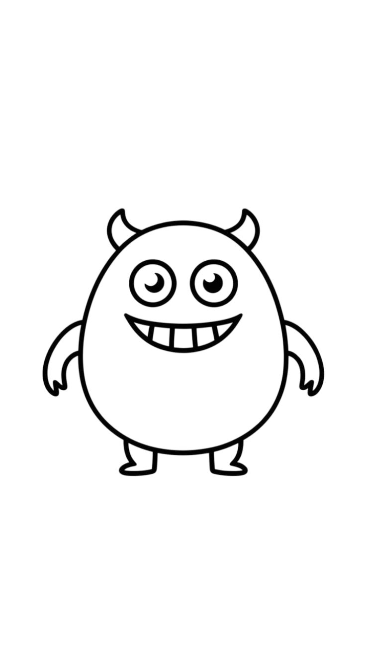 monster printable coloring pages