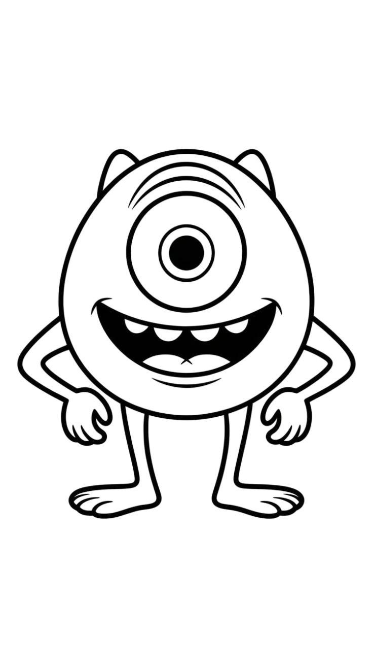 monster inc coloring pages