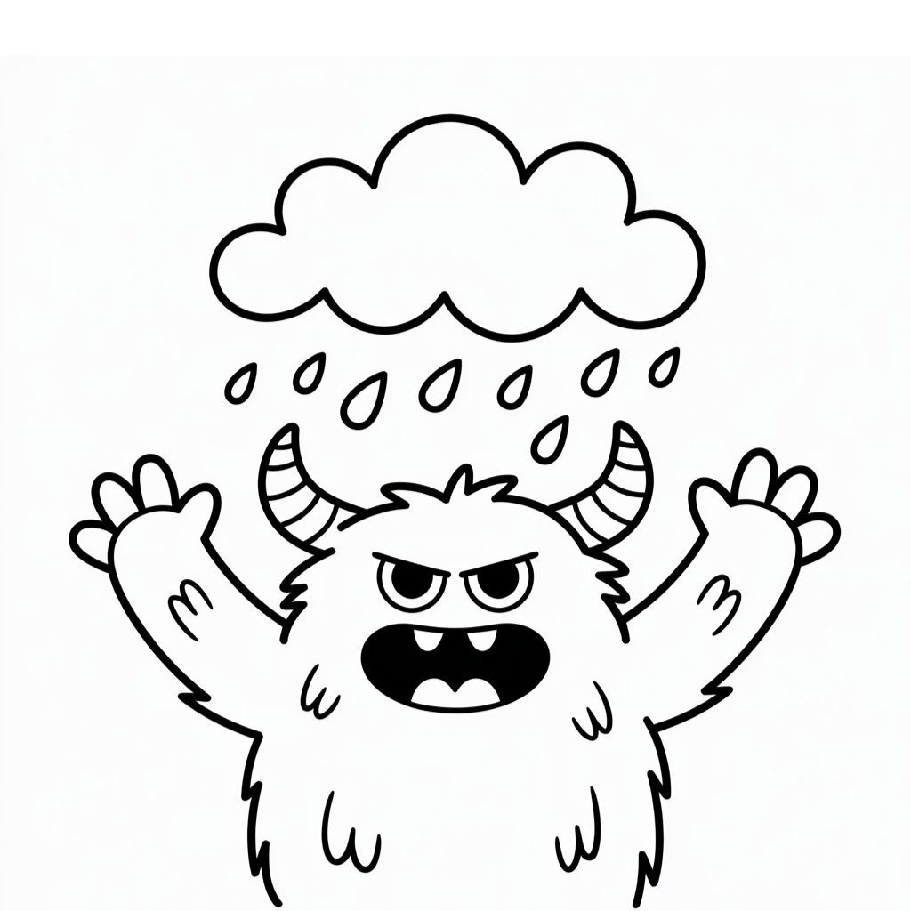 coloring pages monster