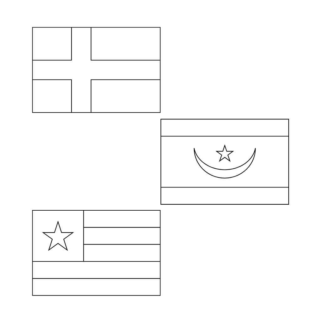 color pages of the american flag