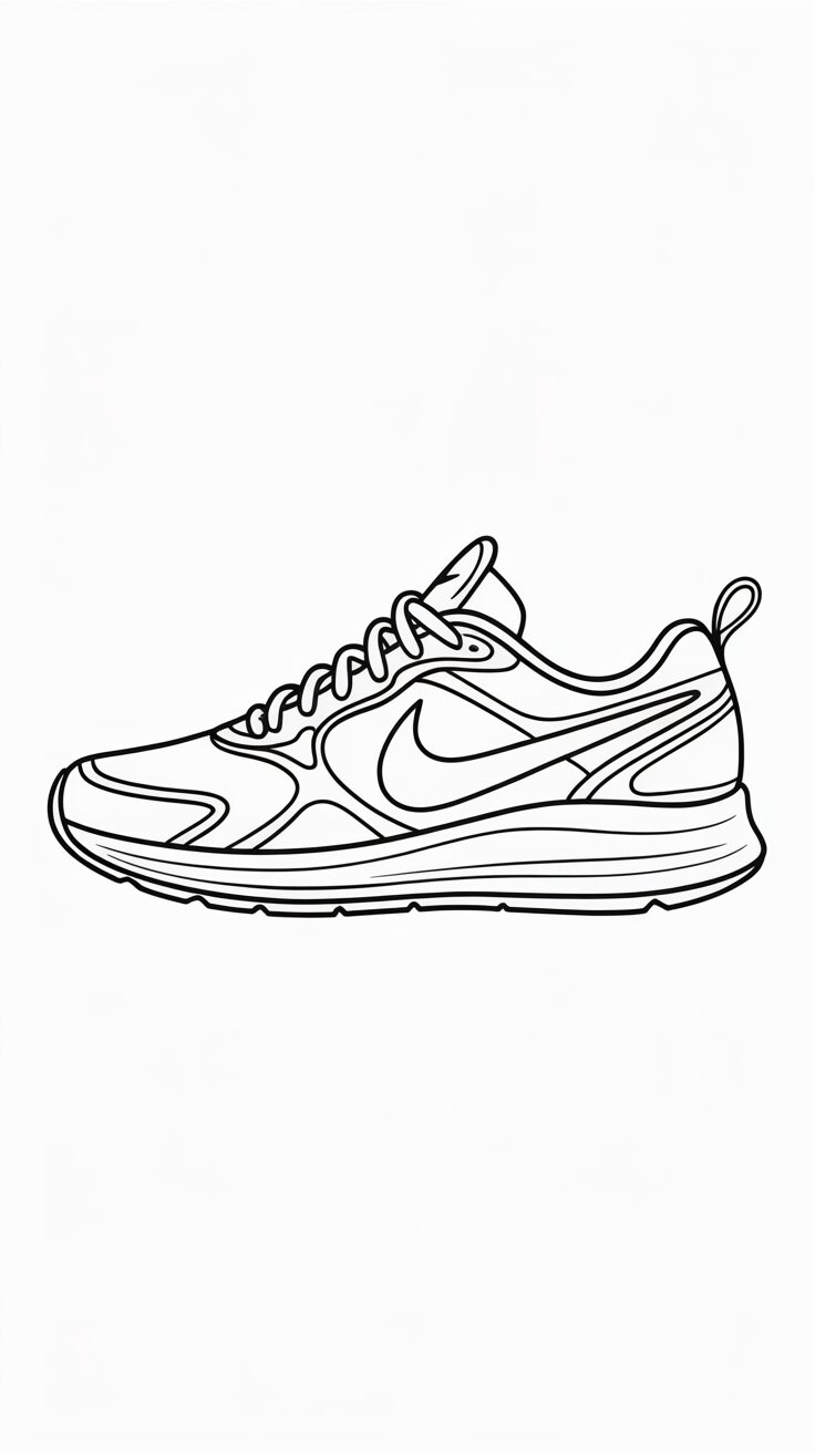 nike shoe coloring sheets