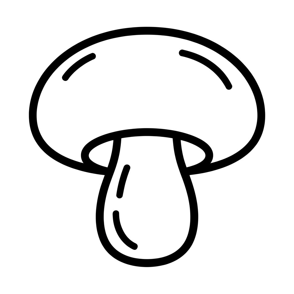 mushroom color pages