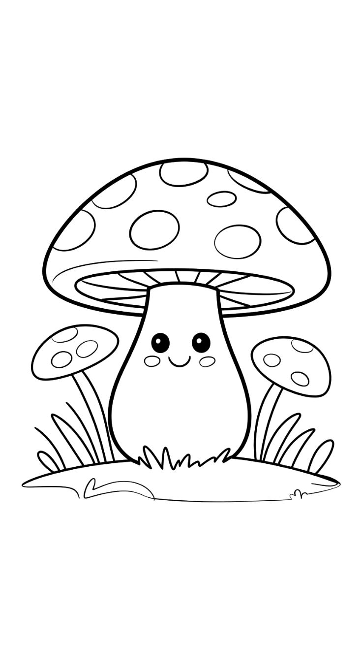 mushroom coloring pages for adults