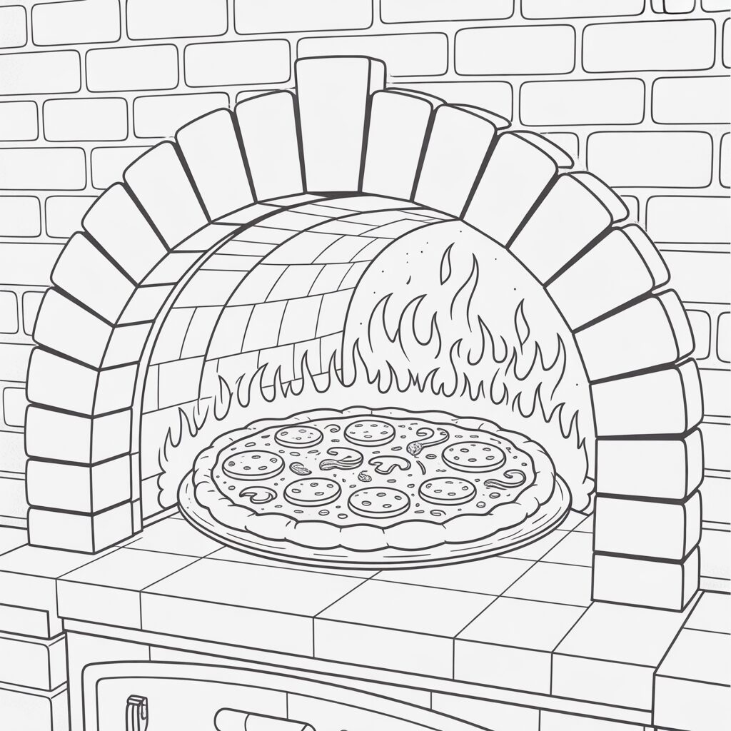 printable pizza coloring pages