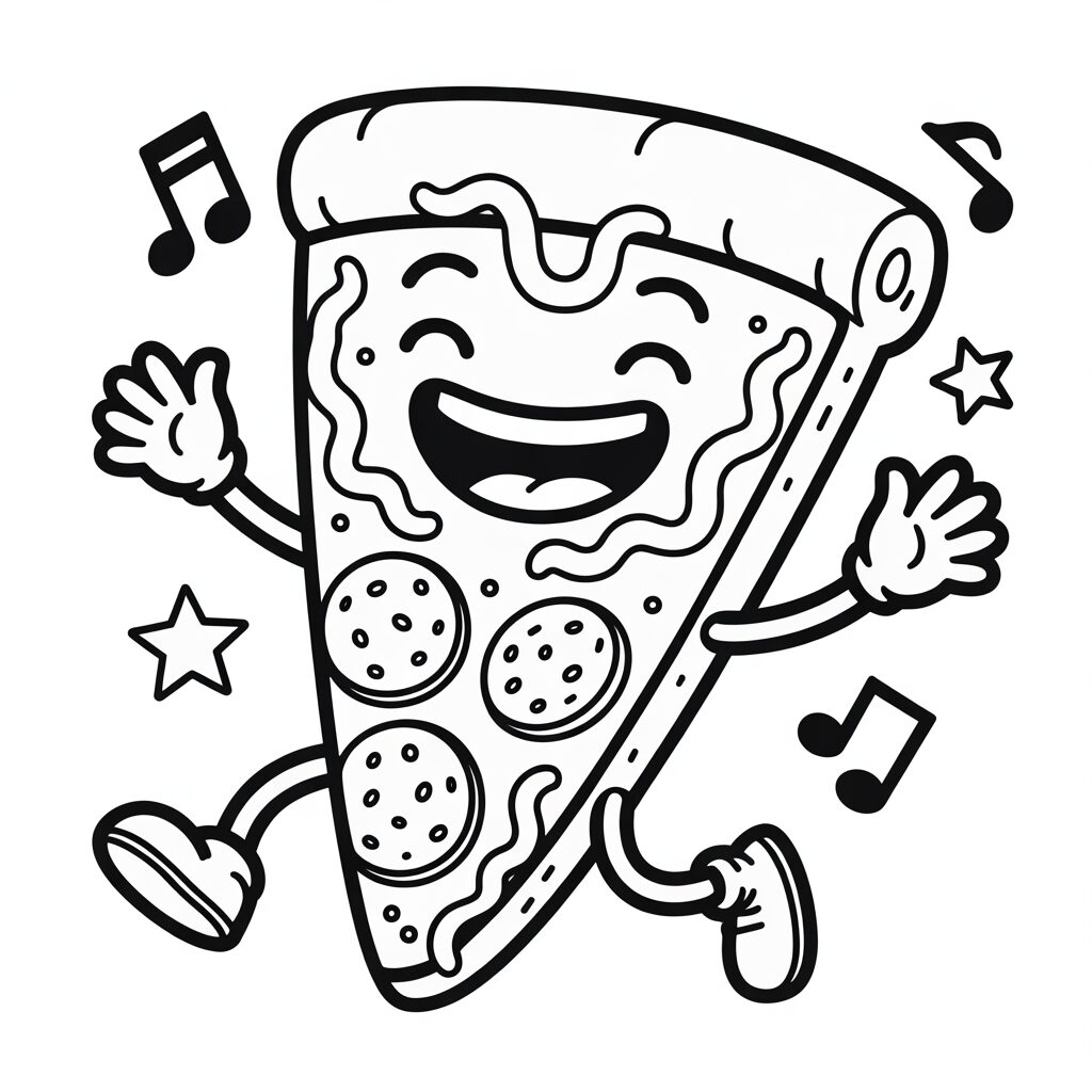 pizza printable coloring pages