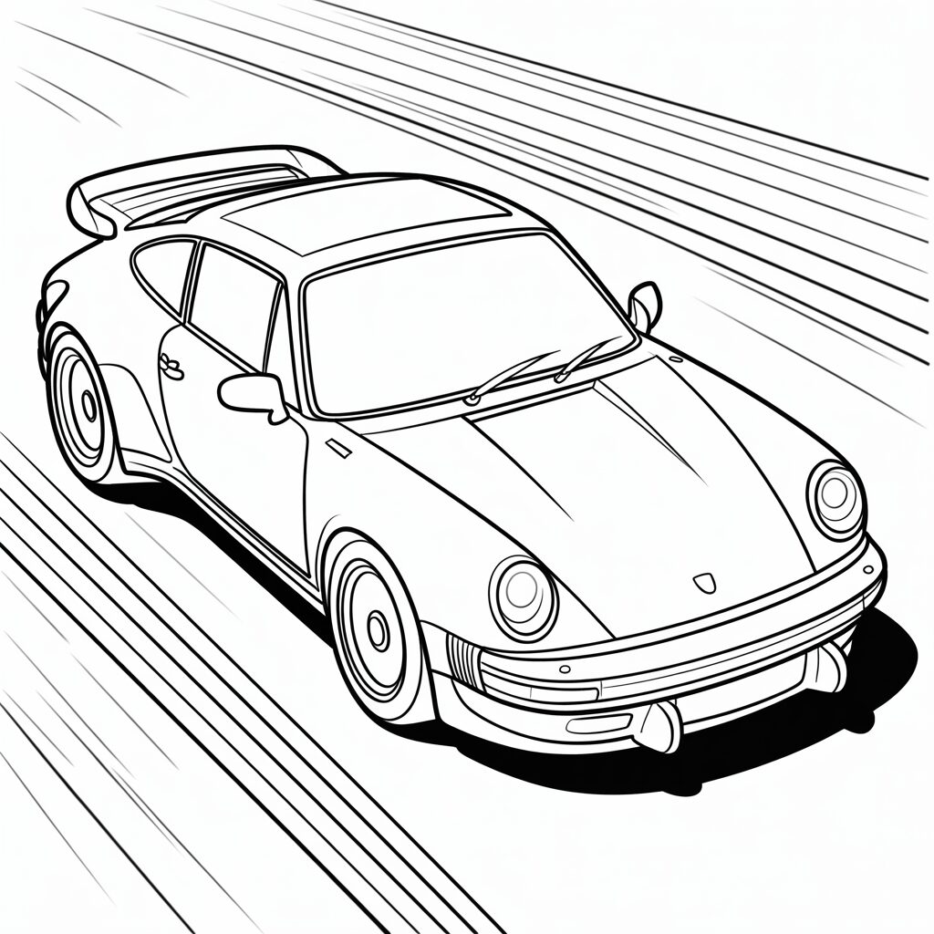 coloring pages porsche