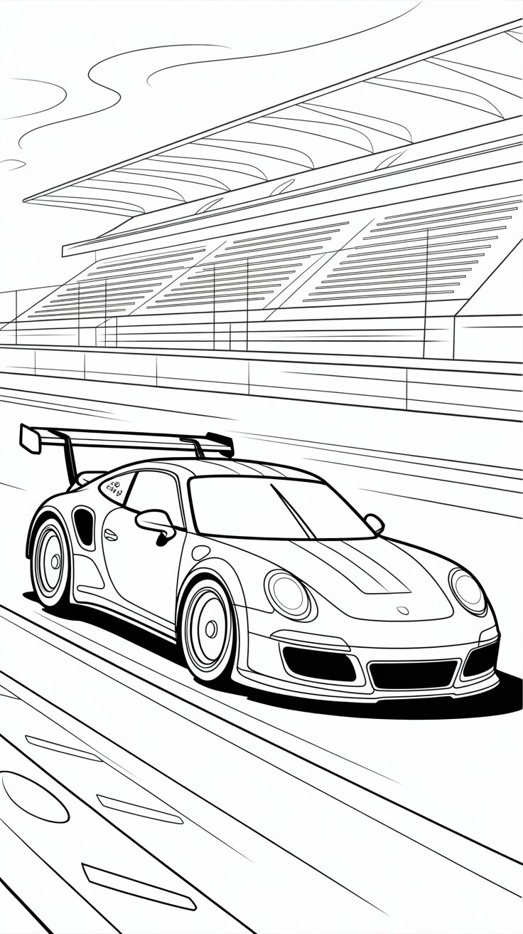 porsche 918 spyder coloring pages