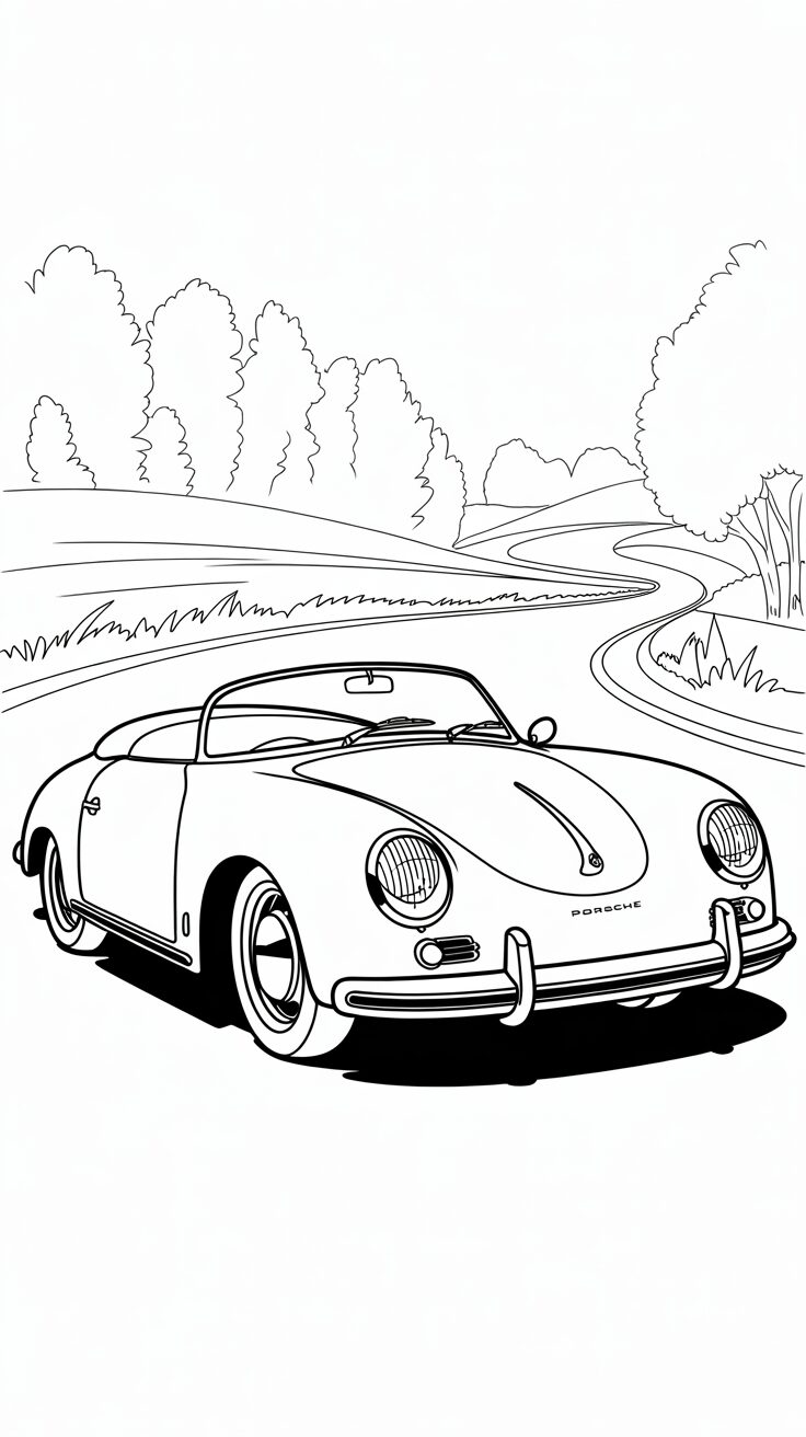 porsche 911 turbo coloring pages