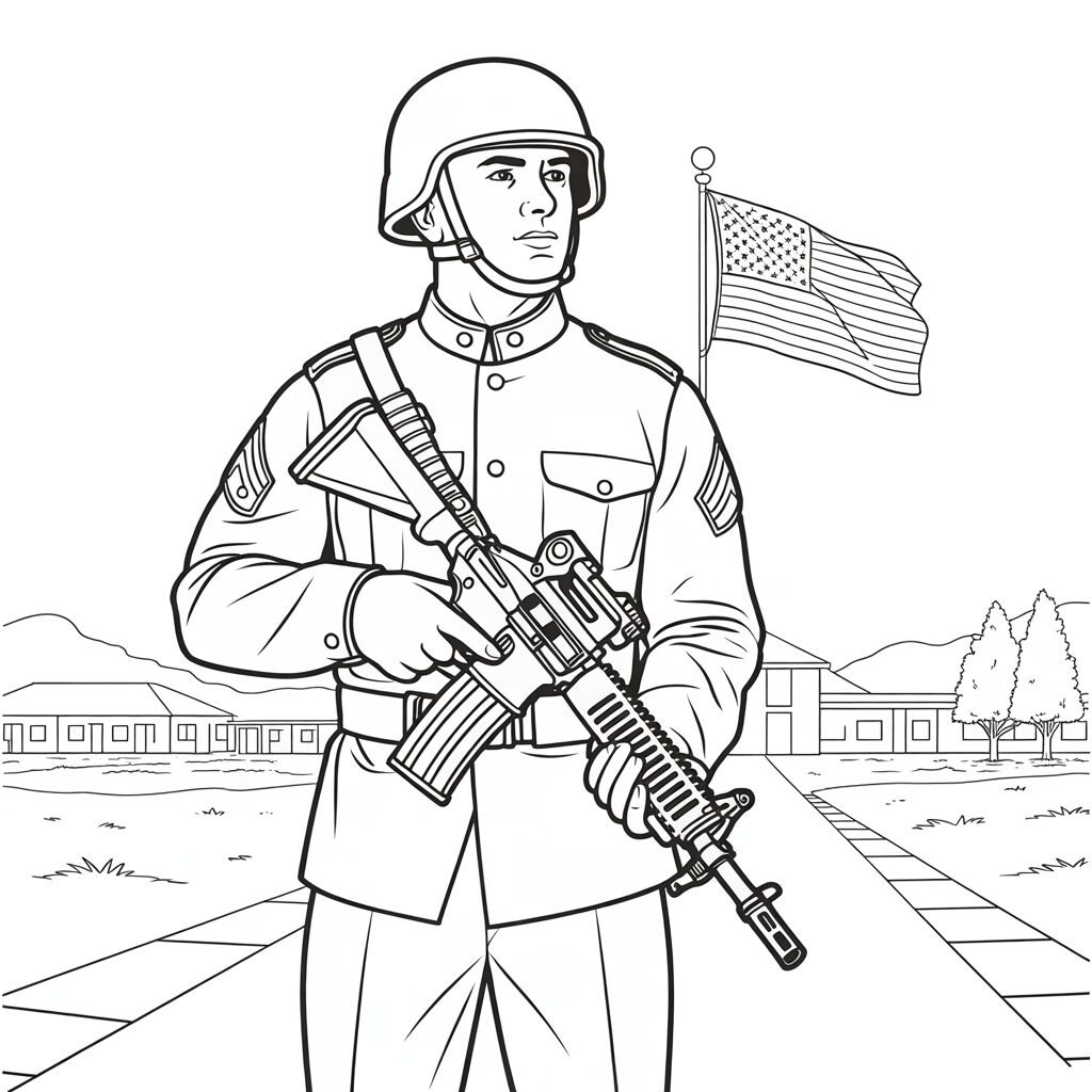 winter soldier coloring page