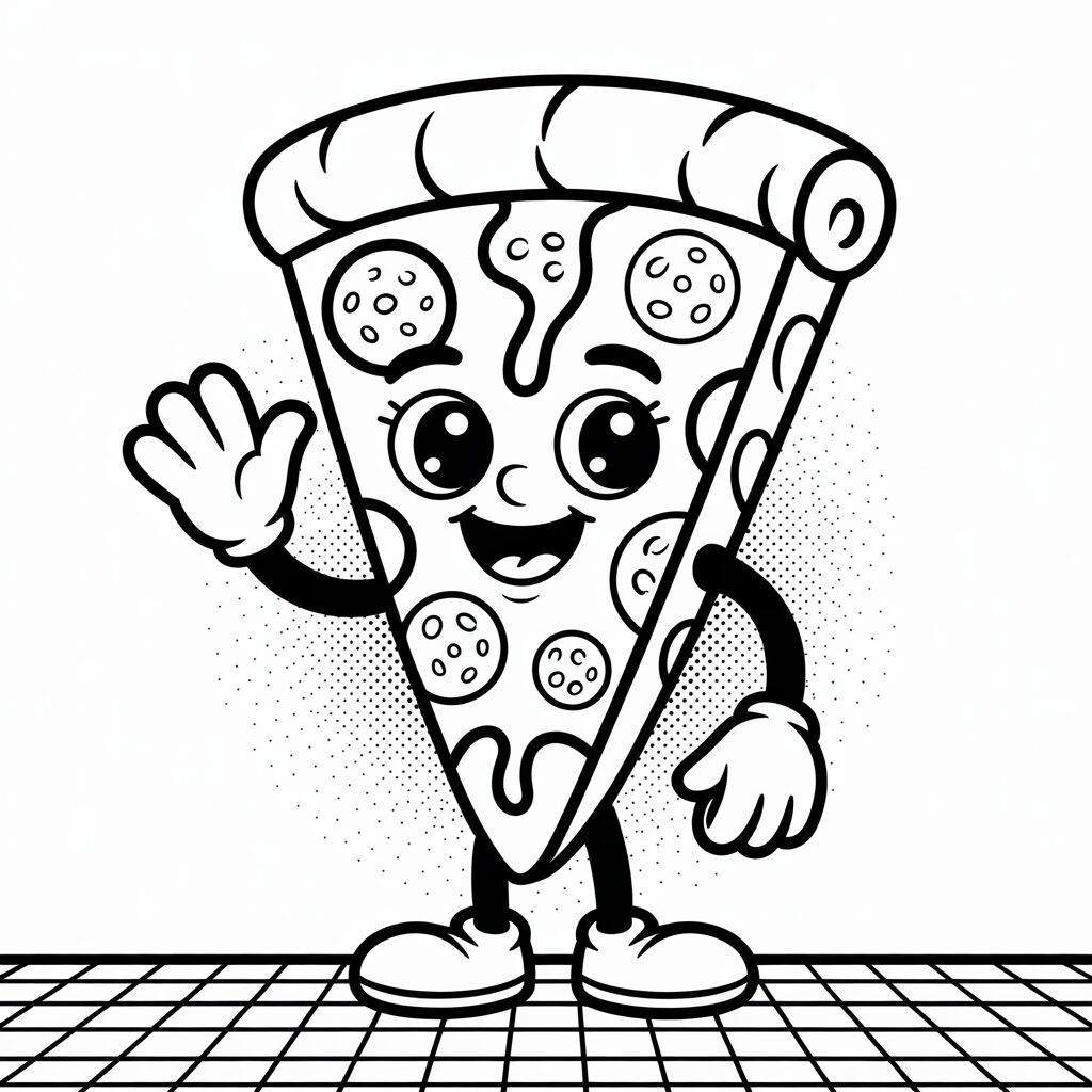 coloring pages pizza