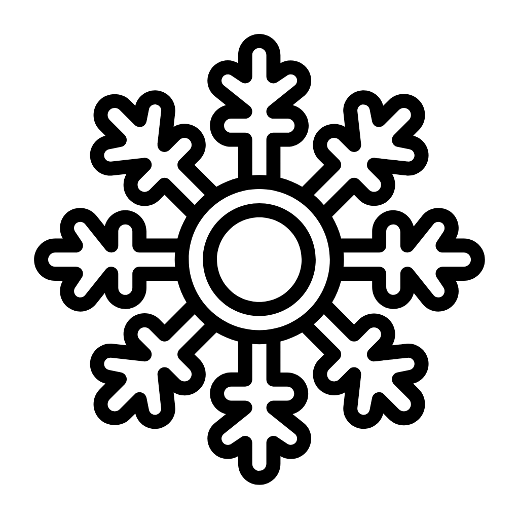 snowflake color page