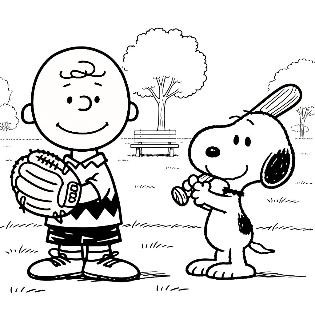 snoopy coloring sheet
