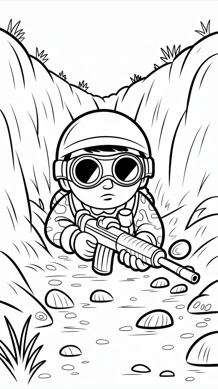 toy soldier coloring page