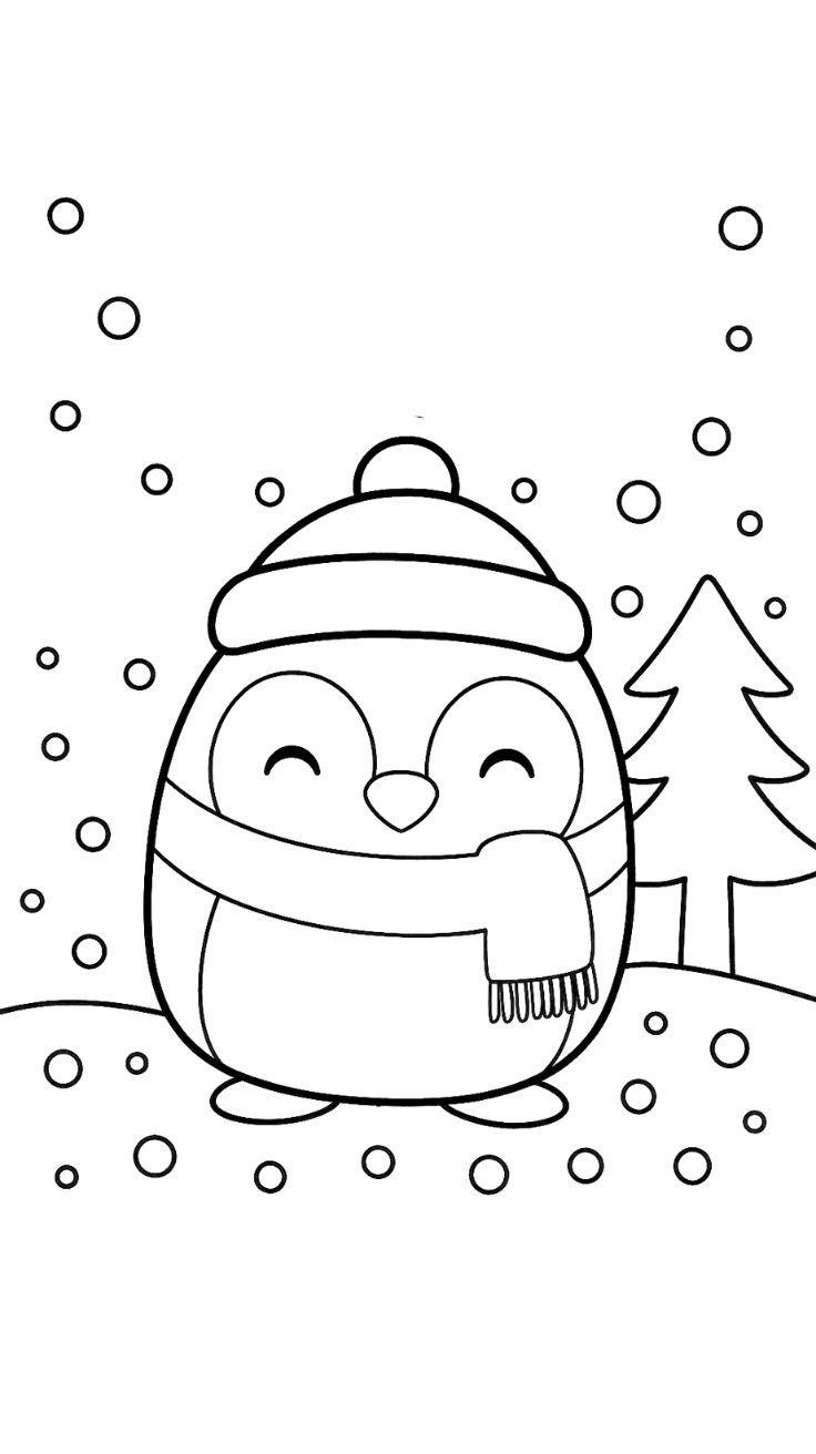 squishmallow color pages