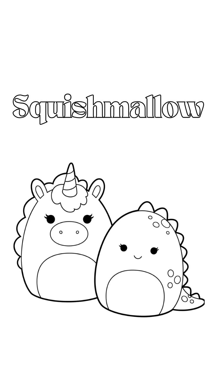 coloring pages squishmallows