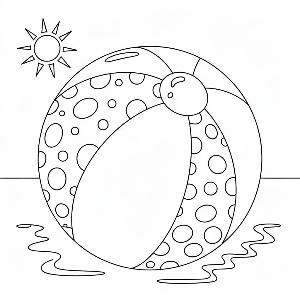 coloring pages beach
