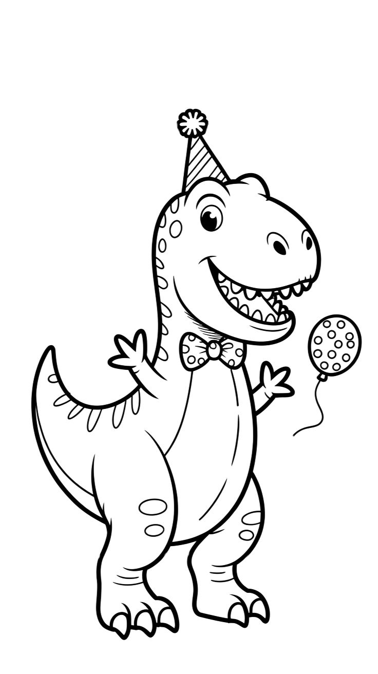 t rex dinosaur coloring pages