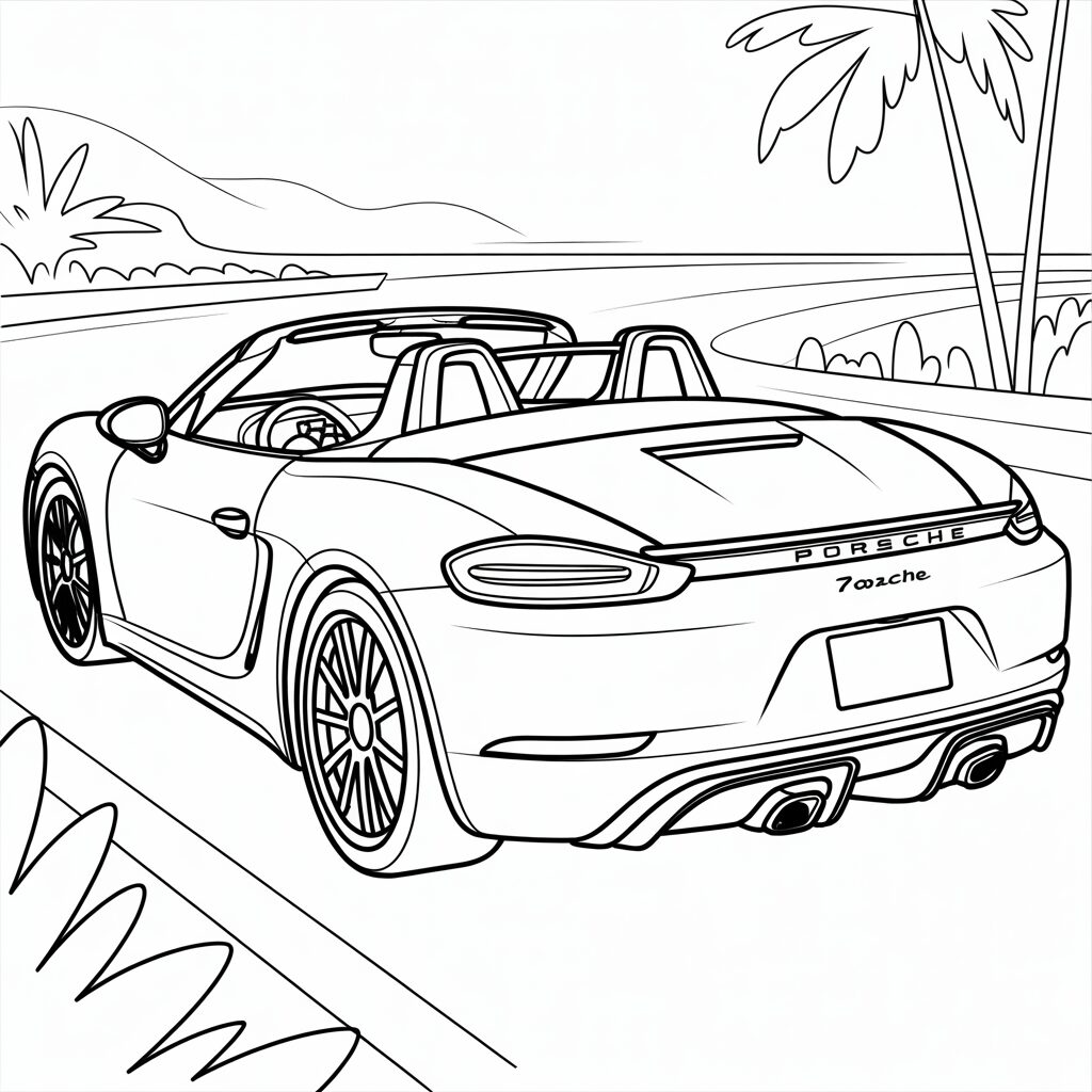 porsche 911 coloring pages