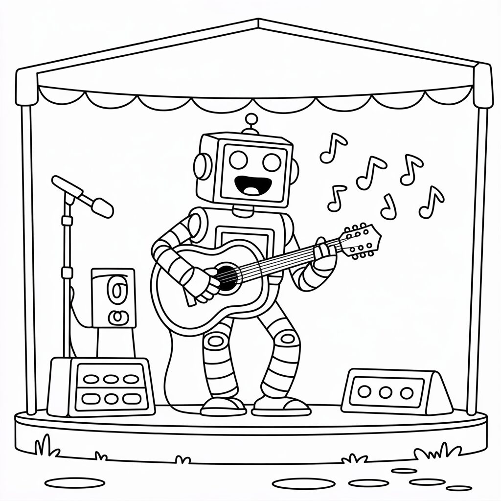 coloring pages robot