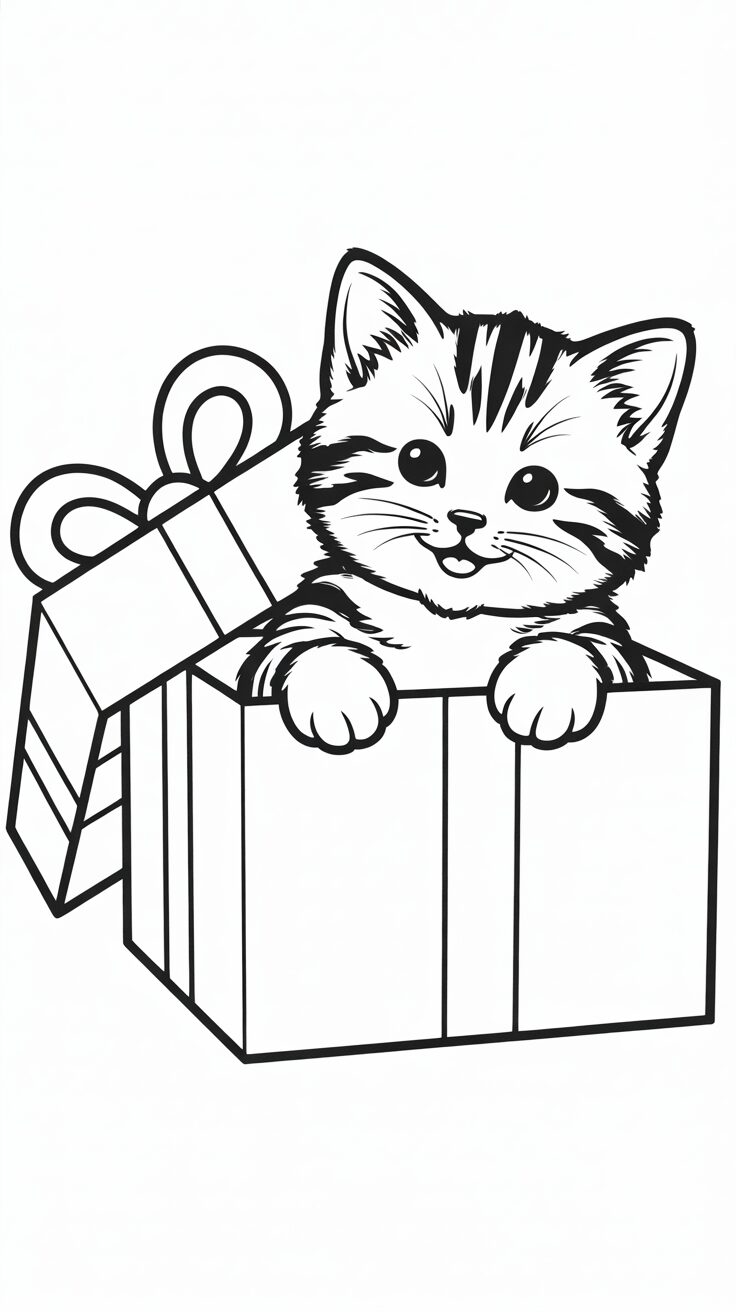 gifts coloring pages