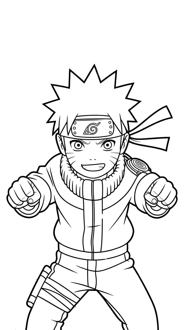 naruto anime coloring pages