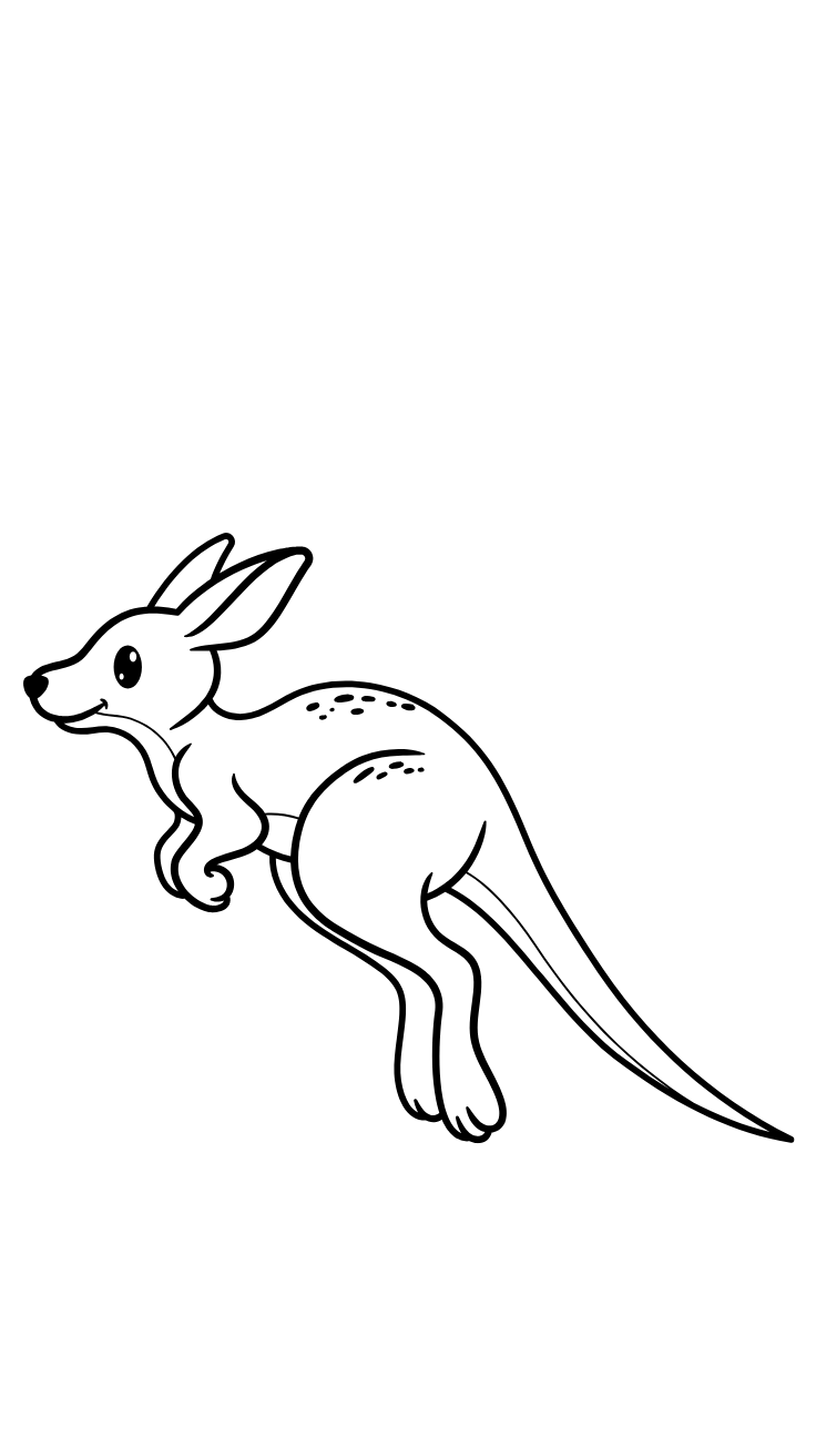 kangaroo coloring sheet printable