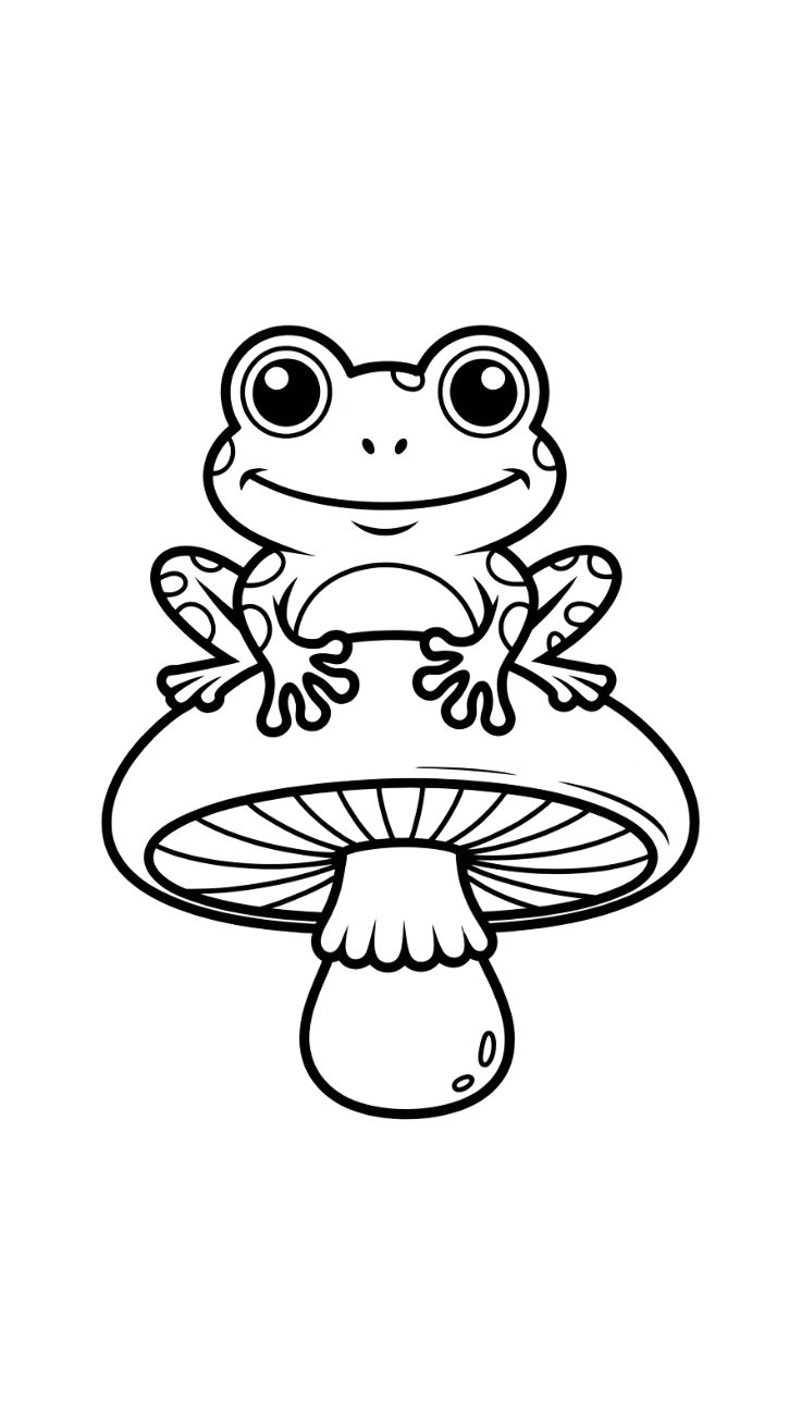 mushroom coloring pages