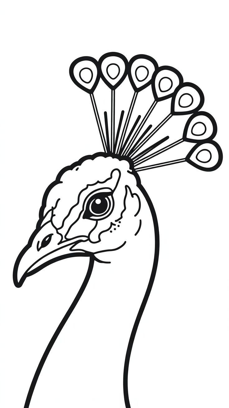 peacock adult coloring page