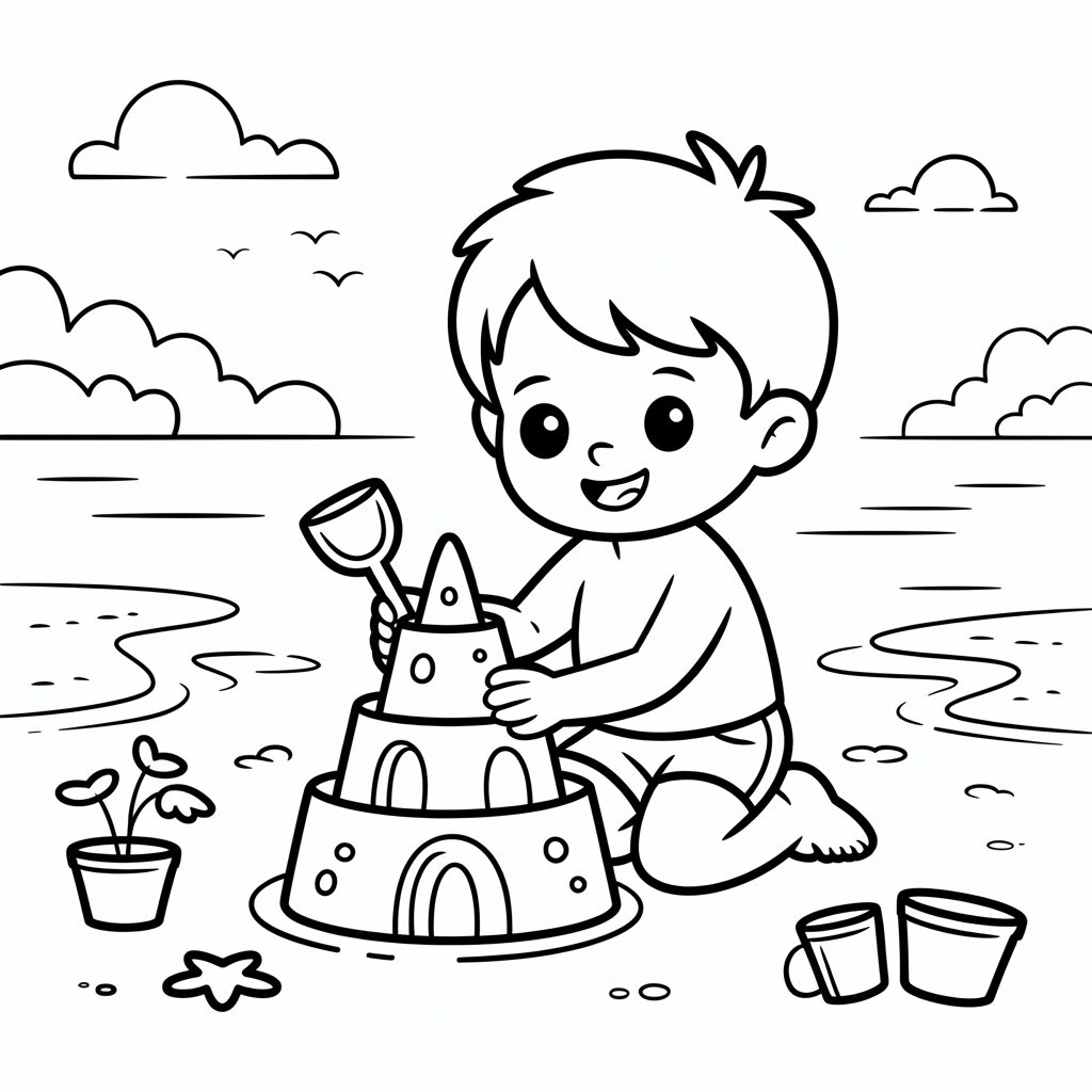 beach ball coloring page