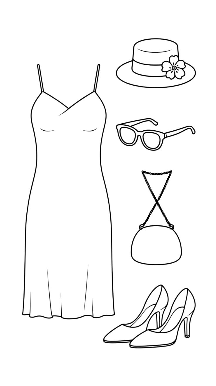 printable clothes coloring pages